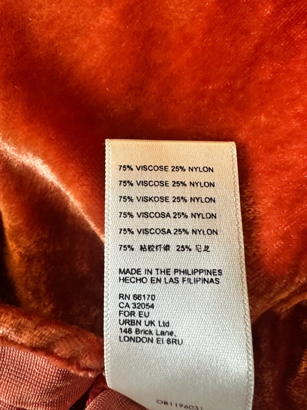 Anthropologie velvet Kristianne burnt orange button top size medium - Picture 11 of 11